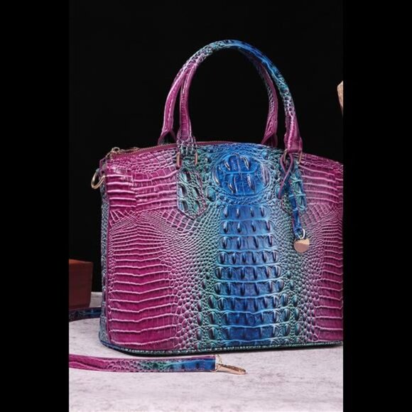 Gradient PU Leather Handbag - Picture 9 of 15